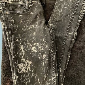 H&M Divide black acid wash stretch leggings